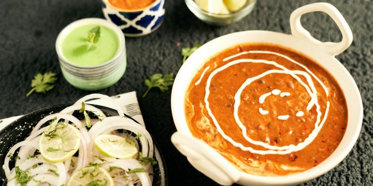 Dal Makhani on a White Bowl