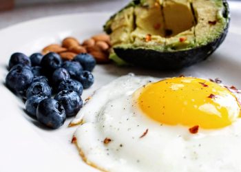Egg Near Blueberries