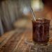 Close-Up Photo Of Glass Mug Filled With Chocolate Drink