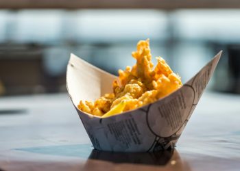 Fish & Chips Served in a "Boat" in Steveston, BC, Canada