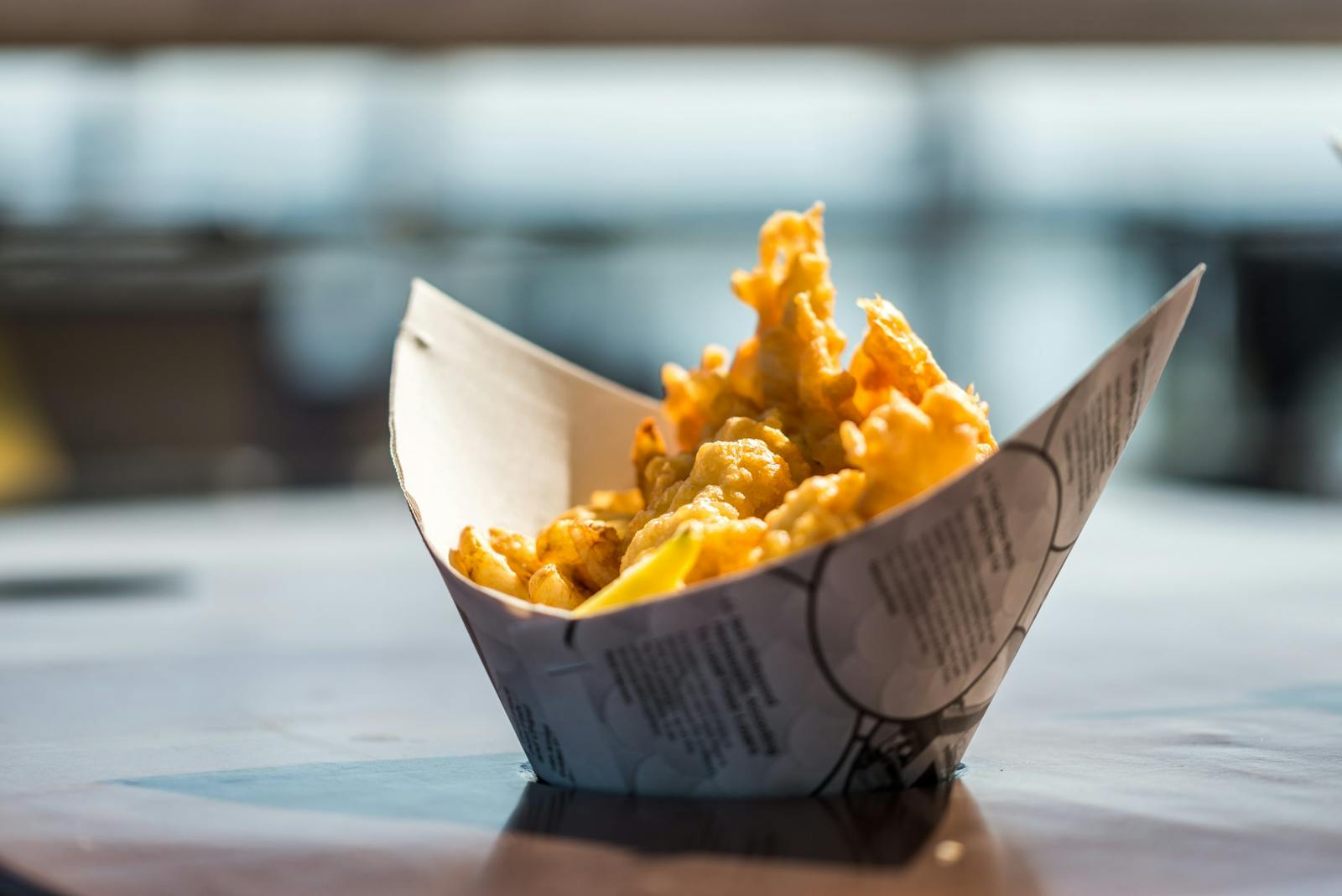 Fish & Chips Served in a "Boat" in Steveston, BC, Canada