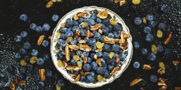 Top View Photo Of Blueberries