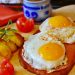 fried egg, egg, meatloaf