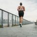 Woman in Sports Clothing Jogging