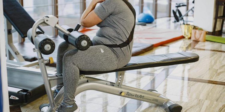 A Woman Doing Exercise