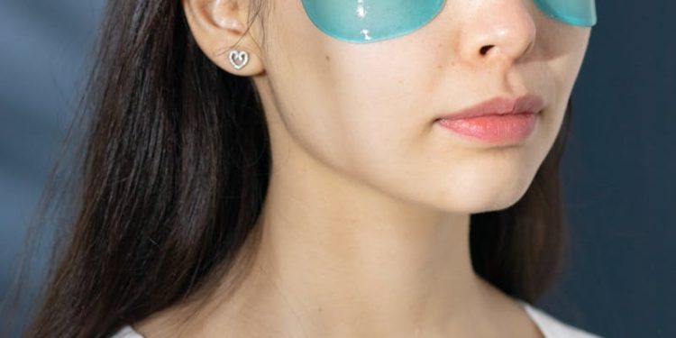 A Woman With Under Eye Patches
