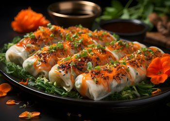 spring rolls, vietnamese food, fresh spring rolls