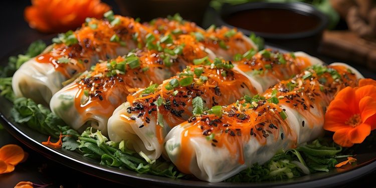 spring rolls, vietnamese food, fresh spring rolls
