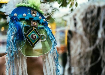 A Person in an Ethnic Mask